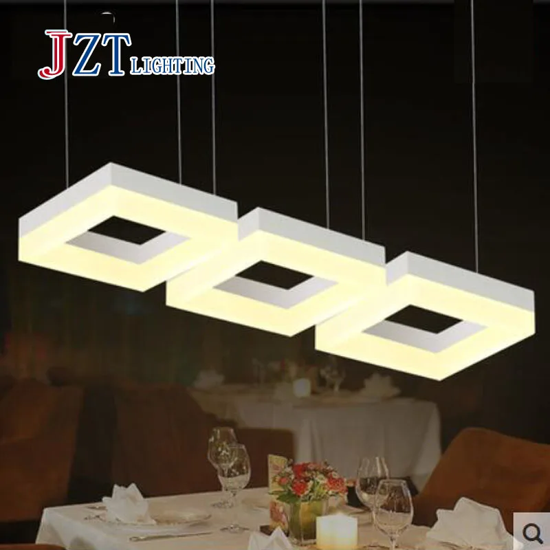 

GETOP New Rectangular Simple Acrylic Luxury Pendant Light Fashion Modern Creative Lamps For Dining Room Led Chip Free Shipping