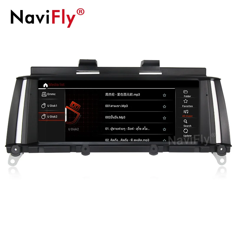 Sale NaviFly Android9.0 4G RAM 64G ROM 8Core Car Multimedia gps for BMW X3 F25 X4 F26 2011-2017 car radio bt 4G SIM wifi 4