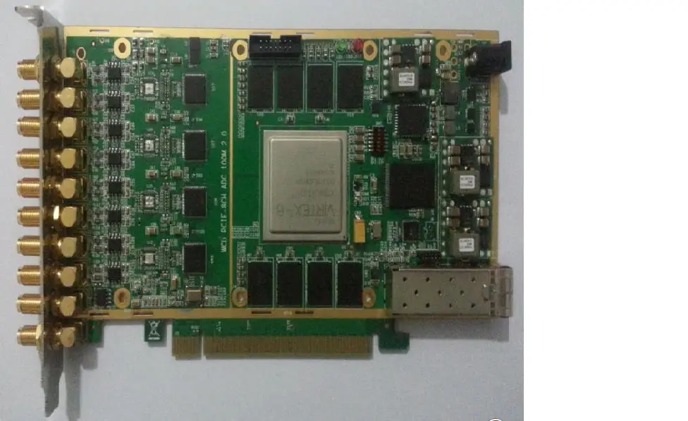 100MSPS 8 channel 14 bit Pcie real time acquisition cardin Network