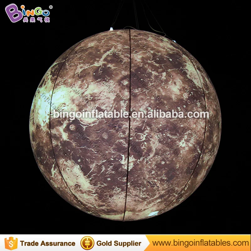 

Air sealed 2M LED lighting inflatable Venus balloon for decoration high quality PVC Venus model for decoration toy planets
