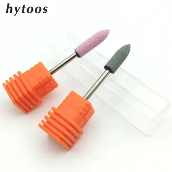 

HYTOOS 1Pc Corundum Nail Drill Bit 3/32" Rotary Ceramic Stone Burr Manicure Electric Drill Accessory Nail Mills Tool