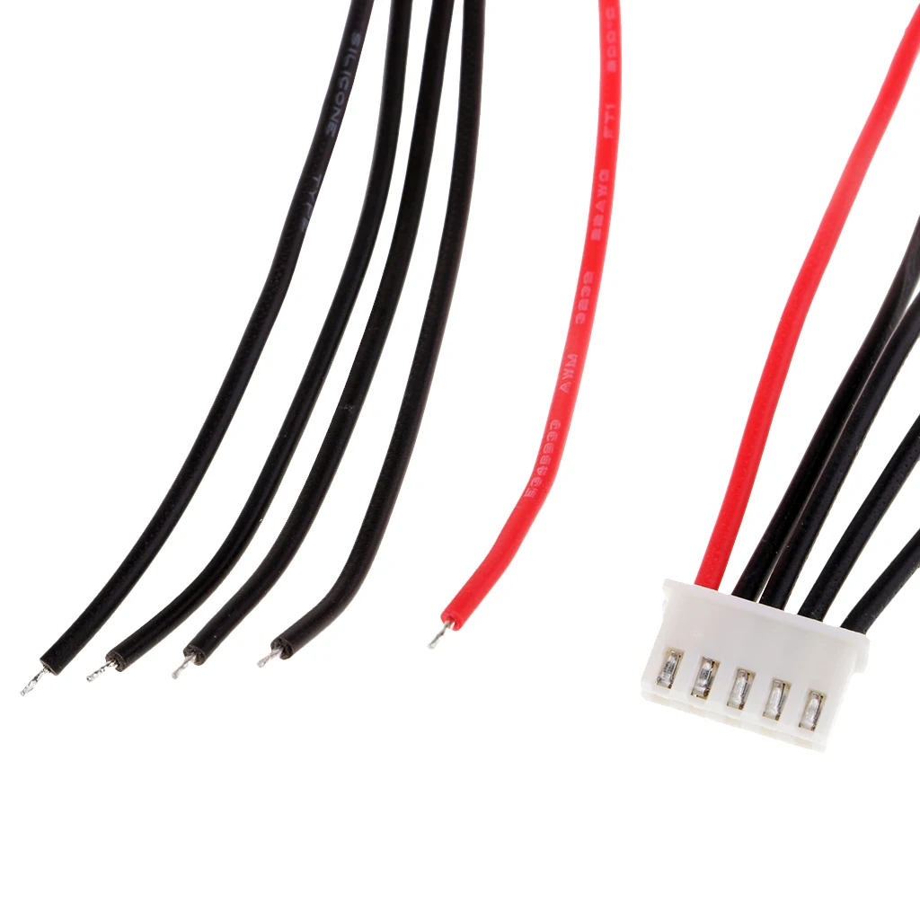 10pcs/lot 100mm Silicone JST-XH Balance Cable 22AWG for Lipo Lithium Battery