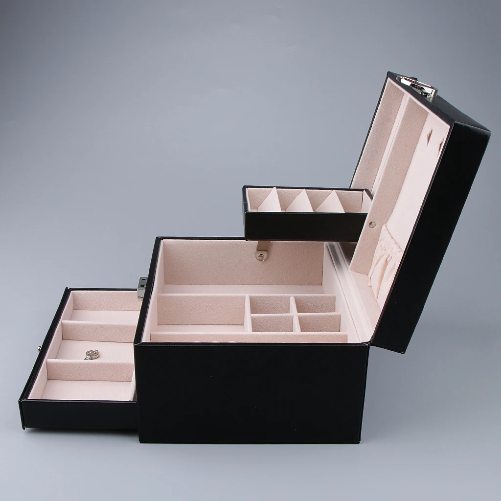 Ring Box Personalized Moden Engagement Wedding Leather Jewelry Storage Box