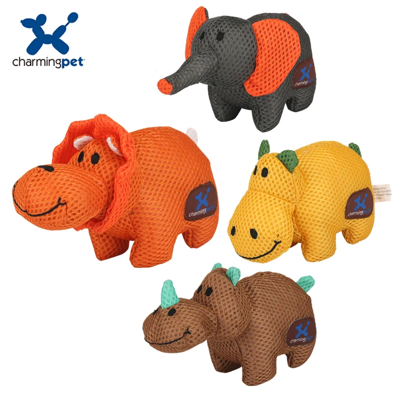 Charmingpet игрушки для домашних животных Слон Бегемот Лев носорог игрушка для домашних животных