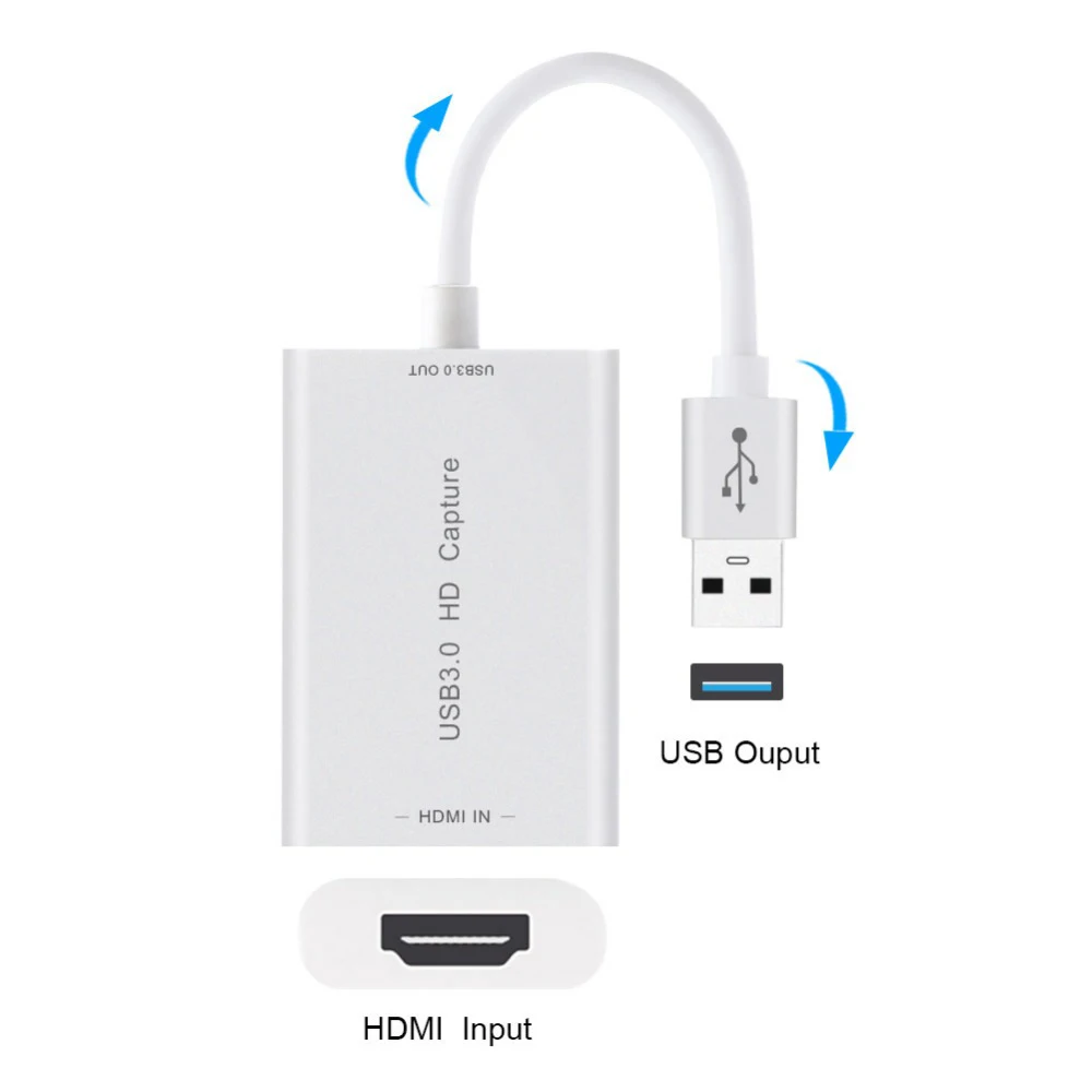 MOOL HDMI устройство видеозахвата USB 3,0 1080P 60 FPS видео и аудио Захват для xbox PS4 nintendo переключатель PC Plug& Play