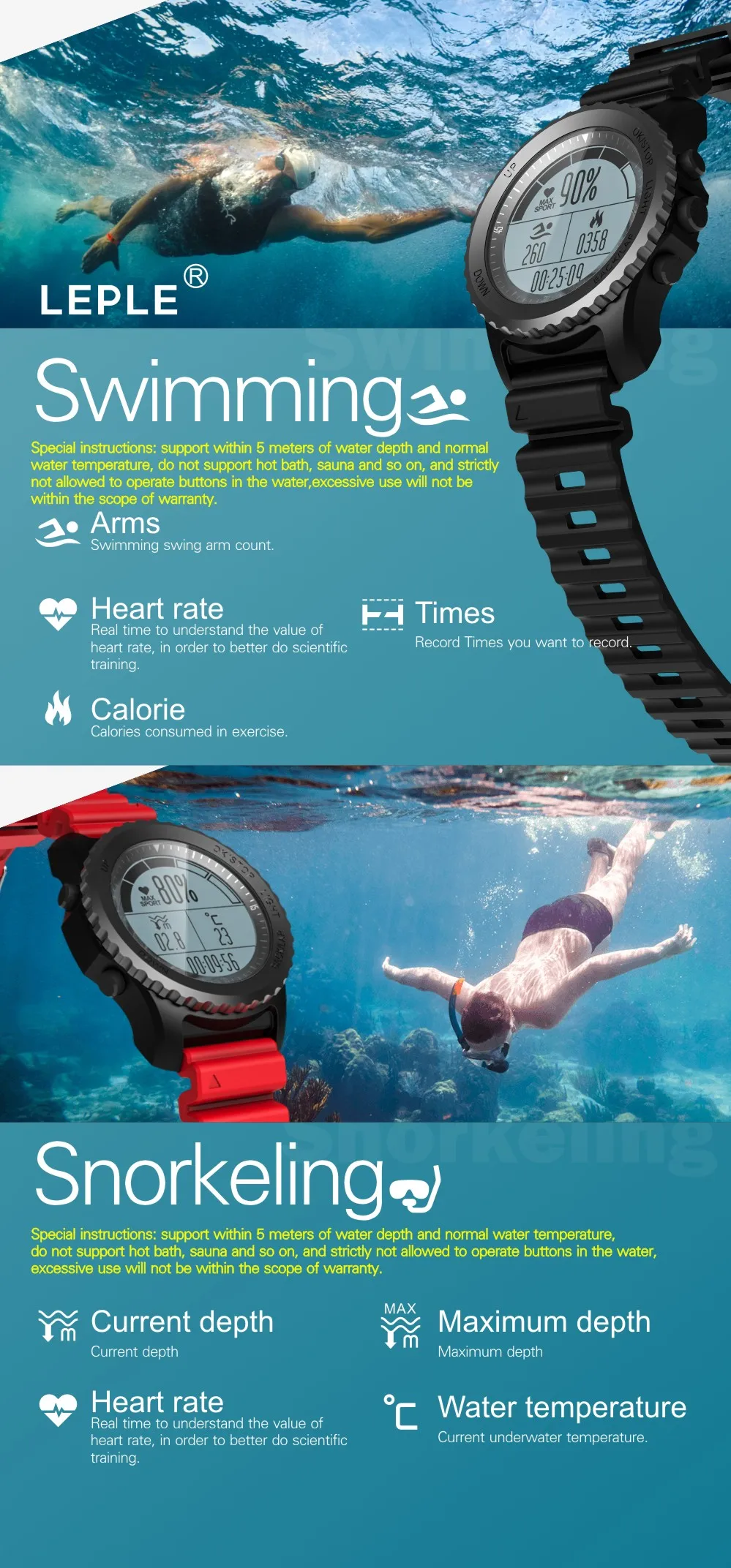 Imosi S968 спортивные Смарт-часы IP68 водонепроницаемый монитор сердечного ритма, барометр, термометр, альтиметр, шагомер, gps Смарт-часы