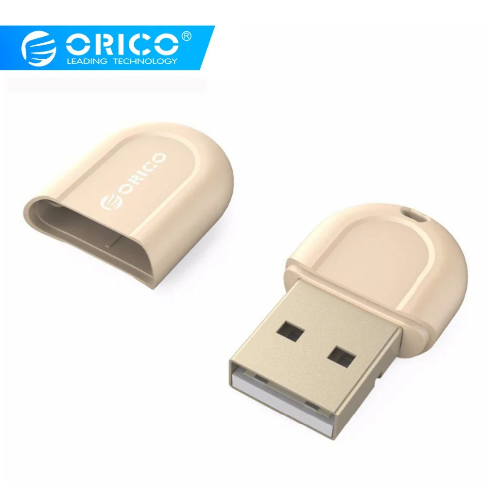 

ORICO USB Bluetooth 4.0 Low Energy Micro Adapter for Windows Headset Speaker Mouse Keyboard - Golden