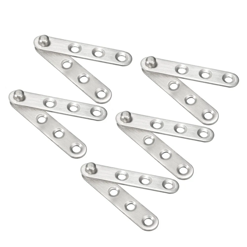 

Uxcell New Arrival 5 Sets 4 sets Stainless Steel 360 Degree Rotating Door Pivot Hinge 60mm x 11mm Brushed Silver High Quality