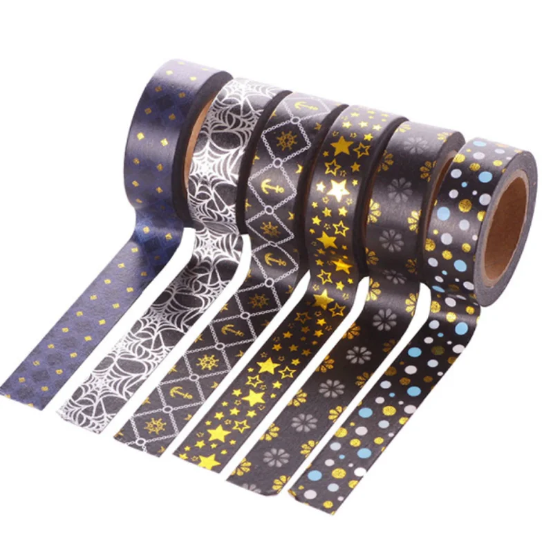 

1 Pcs/set Beautiful 10m Gold Foil Washi Tape Scrapbooking Christmas Decorative Masking Tape