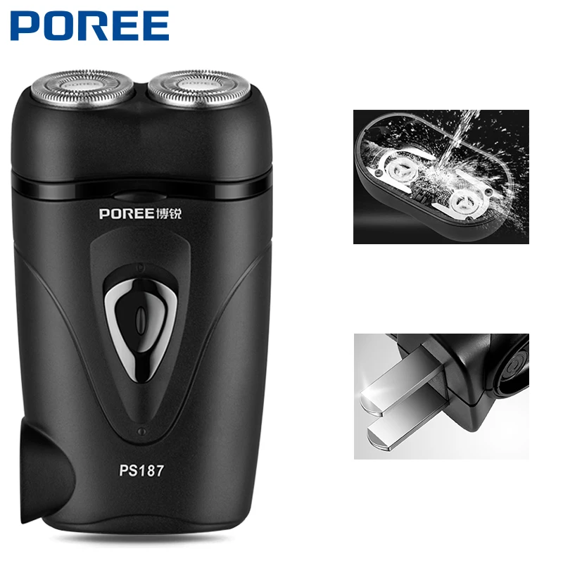 Buy PS187 Portable Dual Blade Electric Shaver