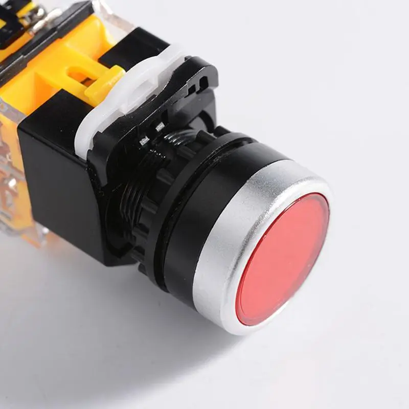 LAY38 11BN Flat Head Self resetting Momentary Colorful Push Button