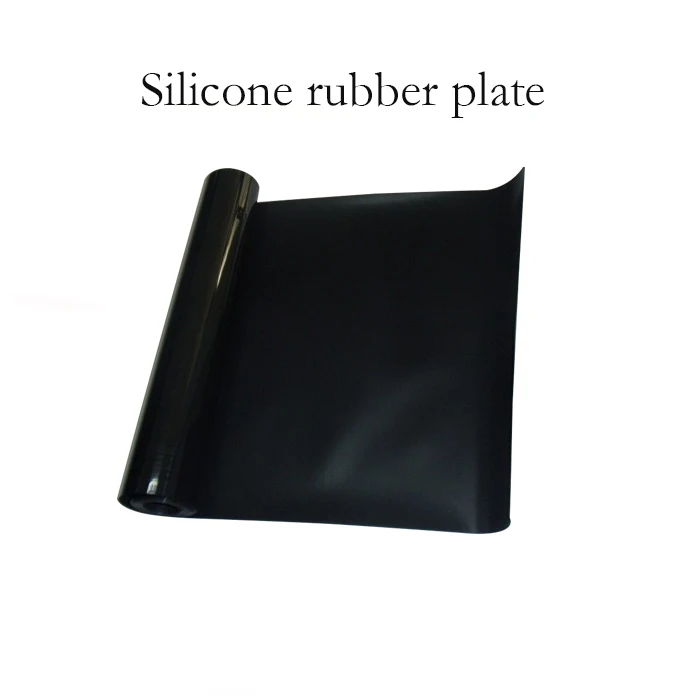 Black Silicone rubber sheet 0.1 0.2 0.3 0.5mm thicknes 500*500mm width