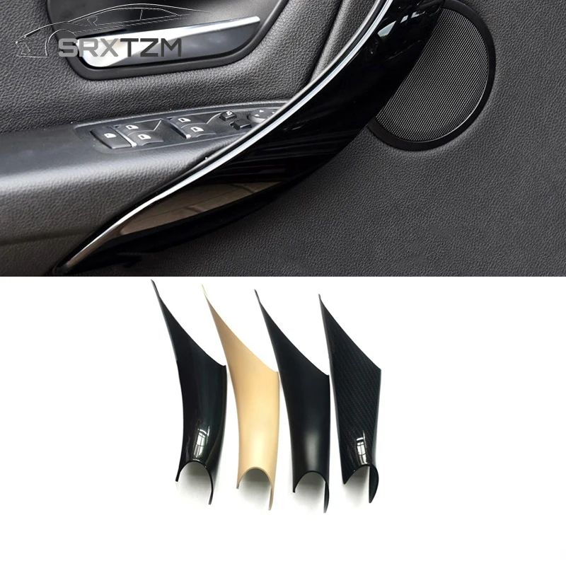 

SRXTZM Car Styling Interior Door Panel Handle Pull Protective Frame Cover For BMW 3 4 Series F30 F35 2012 2013 2014 2015 2016