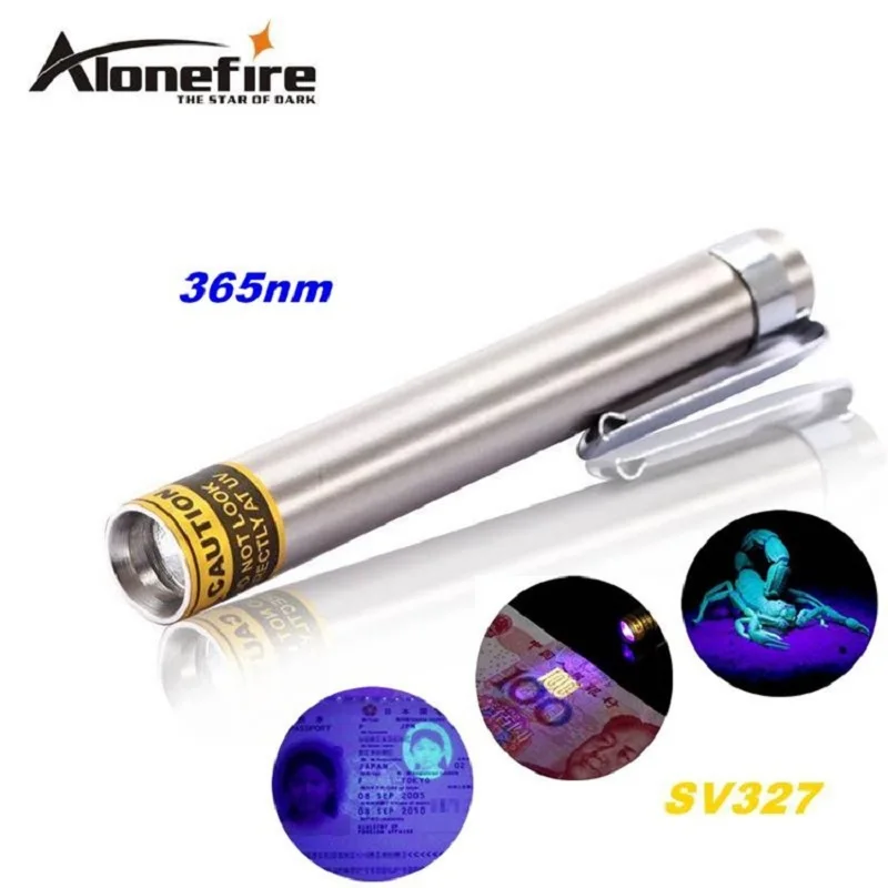 Alonefire Sv327 365nm Uv Waterproof Stainless Steel Led Flashlight