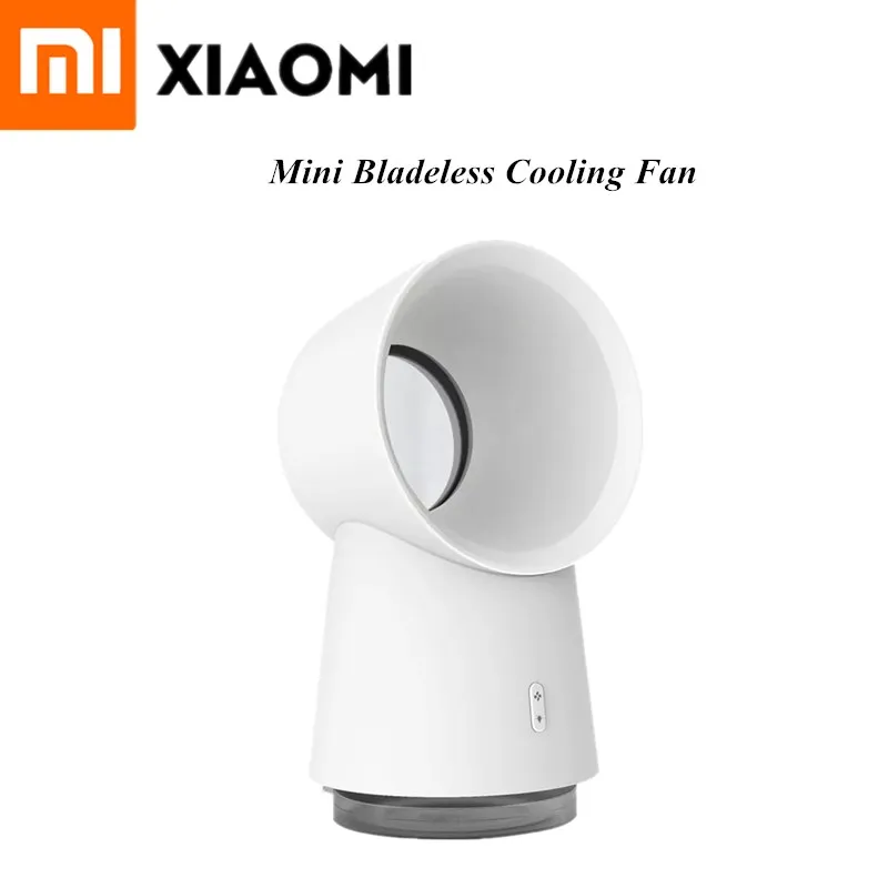 

Xiaomi Mijia Happy Life 3 in 1 Mini Cooling Bladeless Fan USB Desktop Fan Mist LED Night Light Mini Fan For Office Home Travel