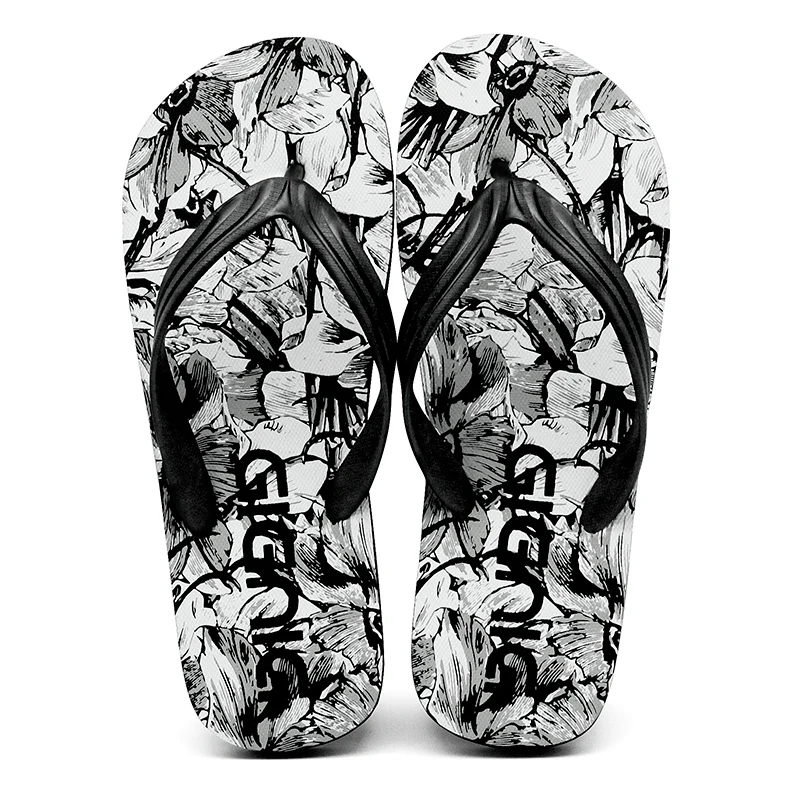 

Gienig Flip Flops Men's 2018 New Fashion Slippers Casual Outdoor Flat Shoes Black and White Summer Sandals