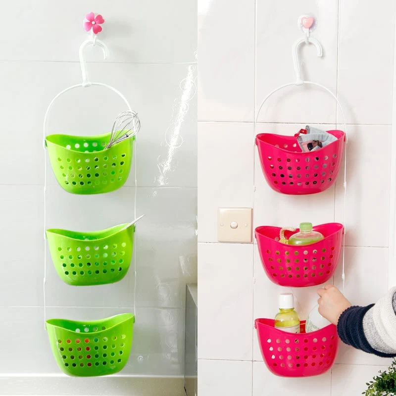 

Home Organiser Holder 3 Tier Shower Bath Rack Plastic Hanging Over Basket Tidy Bathroom Kitchen Suppliers