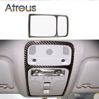 

Atreus 1pc Car-styling Carbon Fiber Roof Reading Lamp Panel Trim Stickers For Audi A3 8V 2014-2016 Automobile Accessories