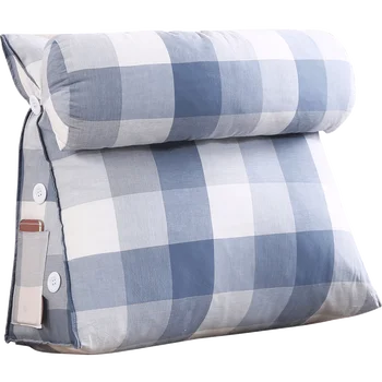 

Pillow head cushion large back sofa cushion headboard soft bag large triangle waist bed back pillow removable and washable kd129