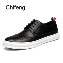 Mans casual shoe Genuine leather breathable 2017 spring autumn new fashion patchwork Round head bullock board men mens shoes