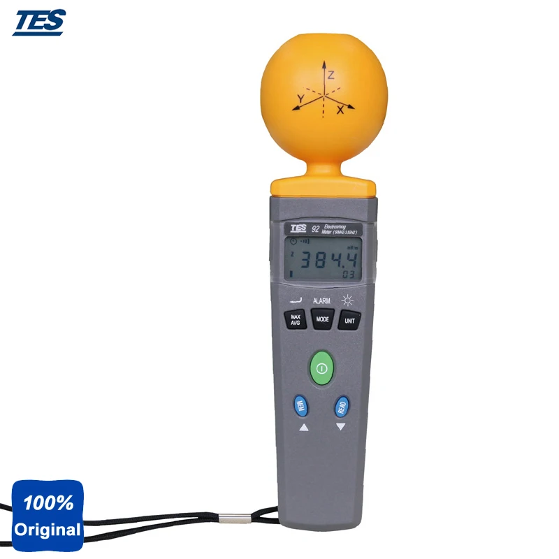 Ручной EMF метр трехосный регистратор данных детектор электромагнитного излучения TES92