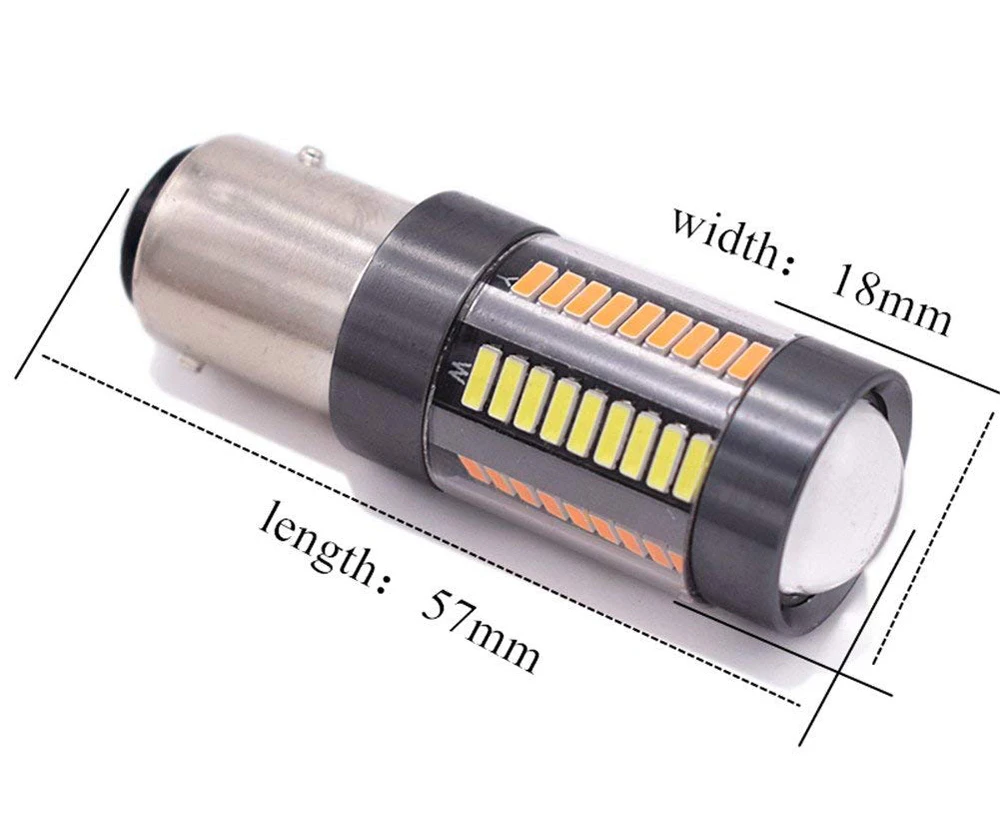 AICARKAS светодиодный автомобильный светильник S25 1157 BAY15D BA15D двухцветная Автомобильная Лампа сигнала поворота тормозной задний светильник s 12 в 24 В Автомобильный светодиодный светильник для BMW