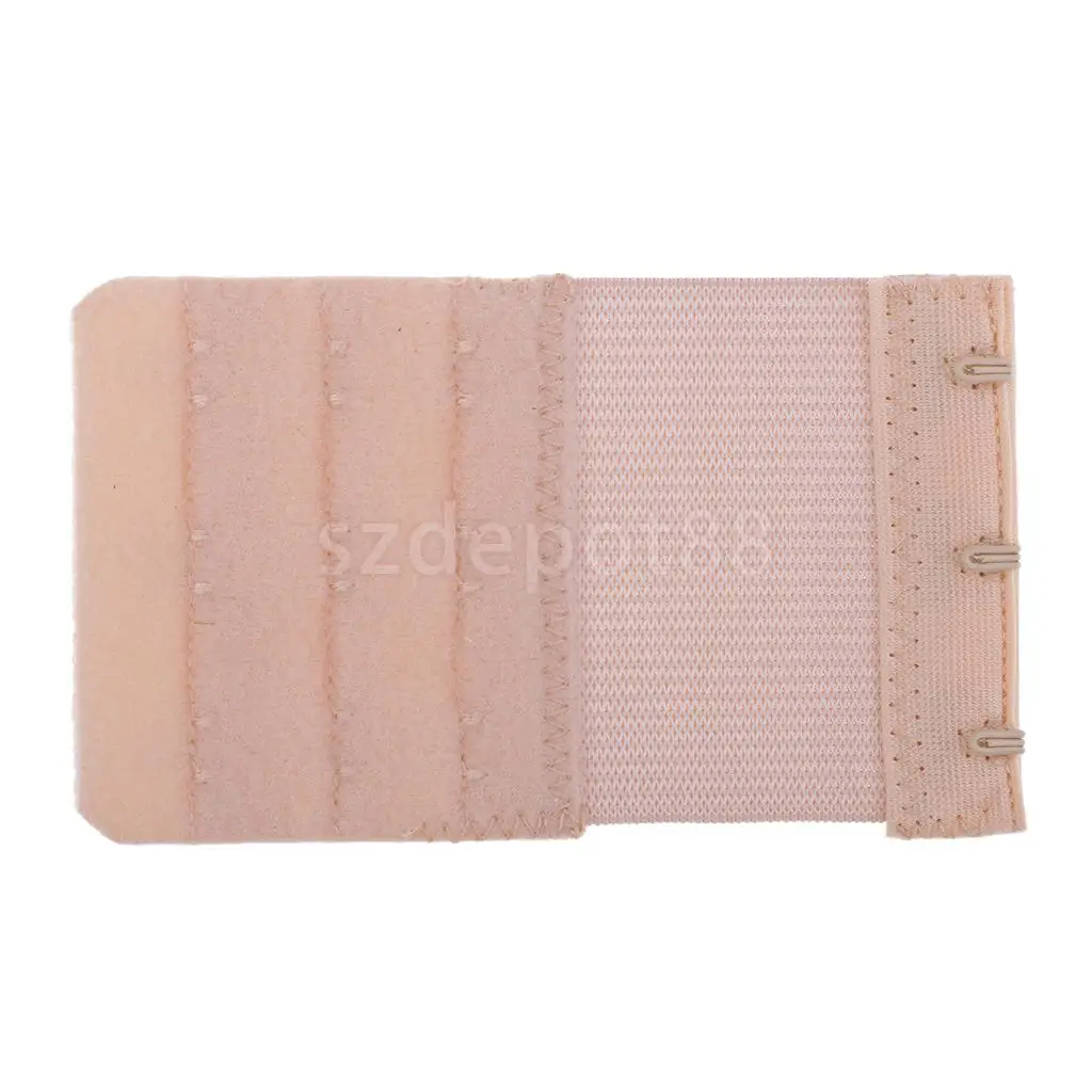 Women 3 Colours Bra Extender 3 Hooks 3 Row Elastic Bra Extension Strap Women's Lingerie Accessories