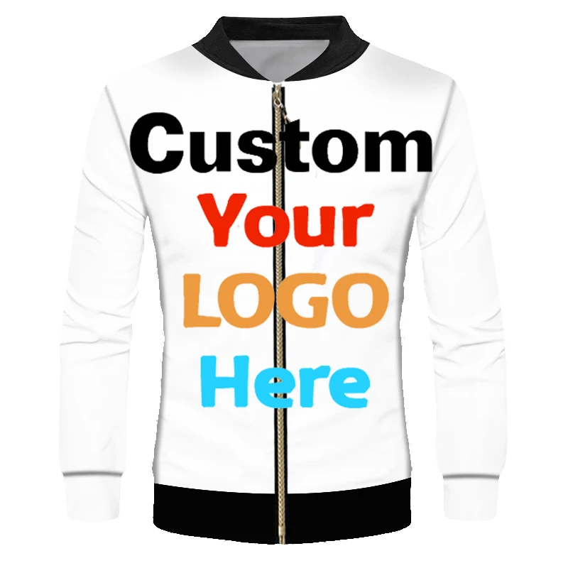 Custom Bomber Jacket Men Women Windbreaker DIY Print Your Own DesignLOGOPhotos 3d Zipper Coats Plus Size 7XL Jackets Outerwear (1)