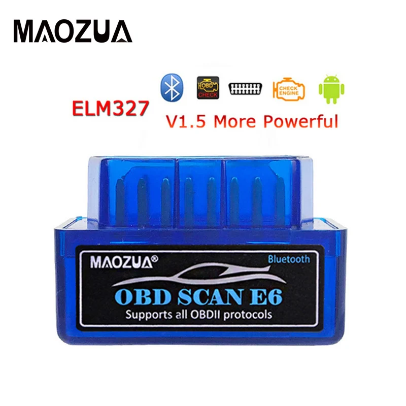 Super Mini Elm327 Bluetooth OBD2 V1.5 Elm 327 V 1 5 Автомобильный сканер OBD 2 адаптер OBDII инструмент