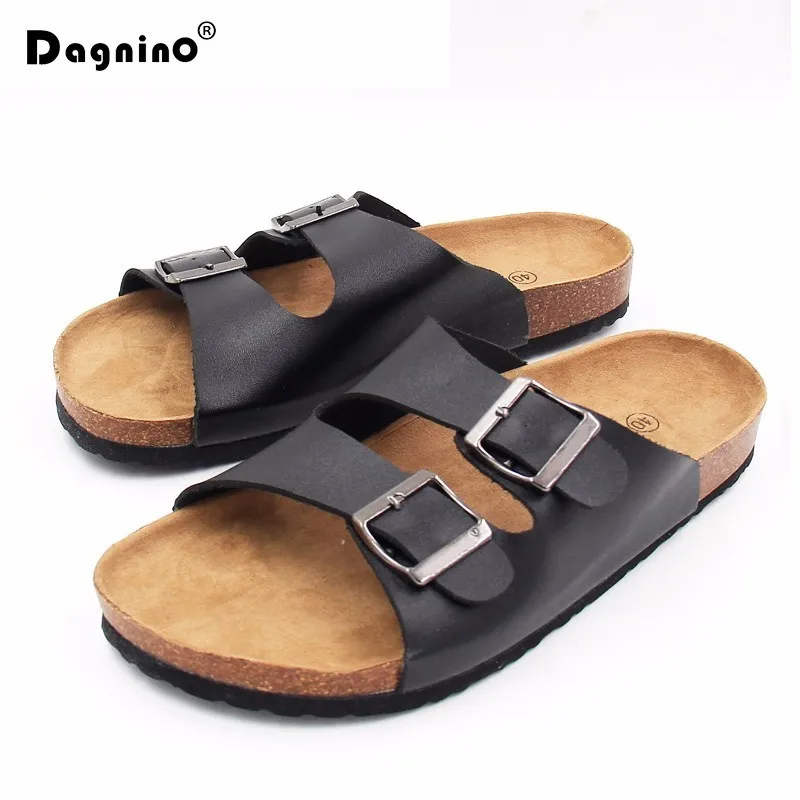 online DAGNINO Flip Flops Unisex 2018 Verão Suave Desliza Sandálias de Cortiça Chinelos Mulheres Amantes Casuais Praia Sapatos Sandalias Zapatos Mujer