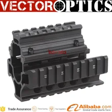 10 шт. векторная Оптика Тактический Компактный Пикатинни АК Handguard Quad Rail с резиновыми крышками для мини АК пистолета