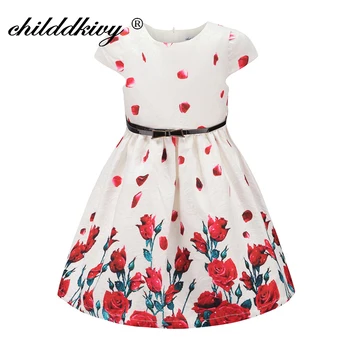 

Childdkivy Flower Print Princess Girls Dress Autumn 2019 Girls Party Dress Kids Dresses For Girls Birthday Children Clothes