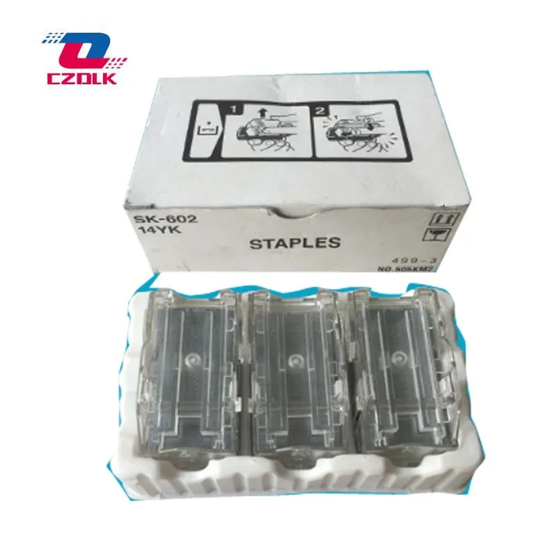 New Original 14YK (SK602) Staple Cartridge, Box of 3 For Konica Minolta