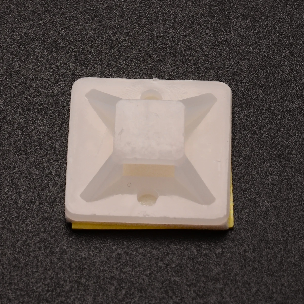 100 PCS/BAG Cable Tie Base Mounts Clamps Clip White Self Adhesive Tape Cable Wire Zip Tie Mounts Bases Wall Holder