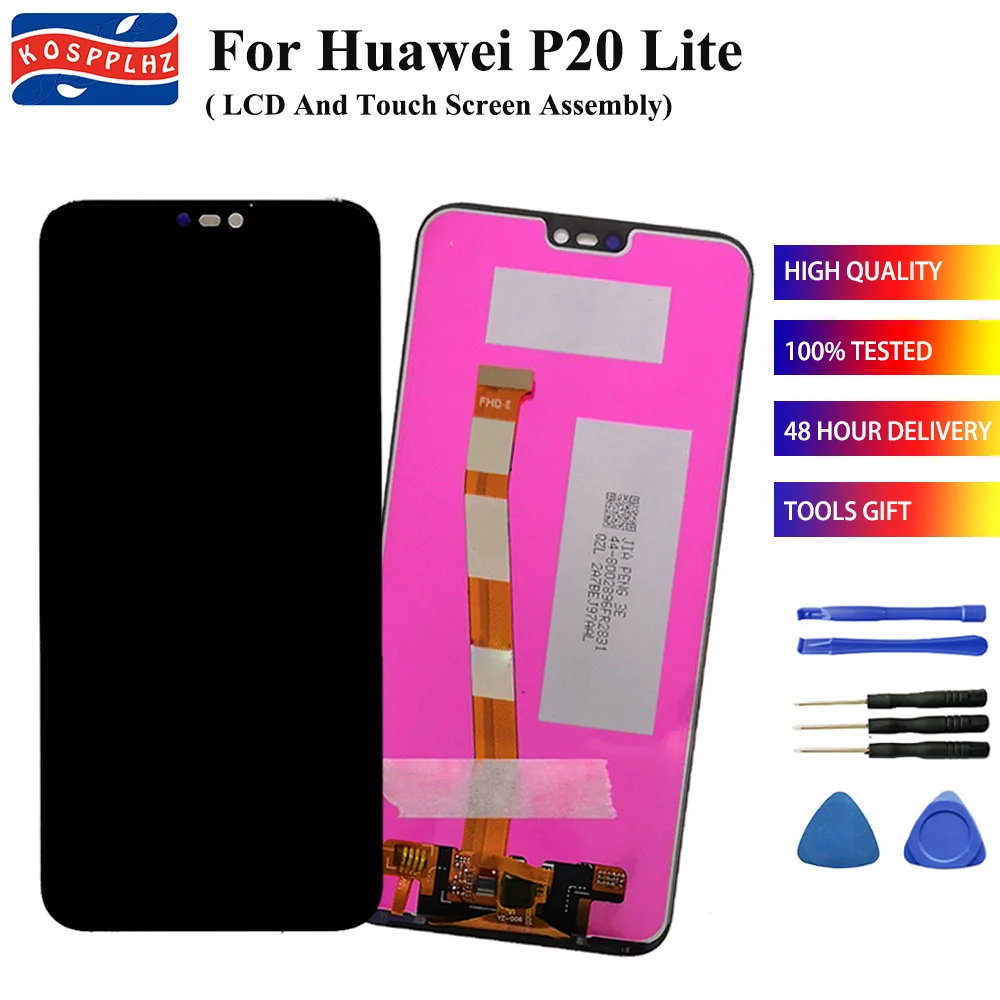 

For Huawei P20 Lite LCD Display+Touch Screen Digitizer Assembly For 5.84 inch P 20 ANE LX1 LX2 LX3 L23 L03 Screen+tools