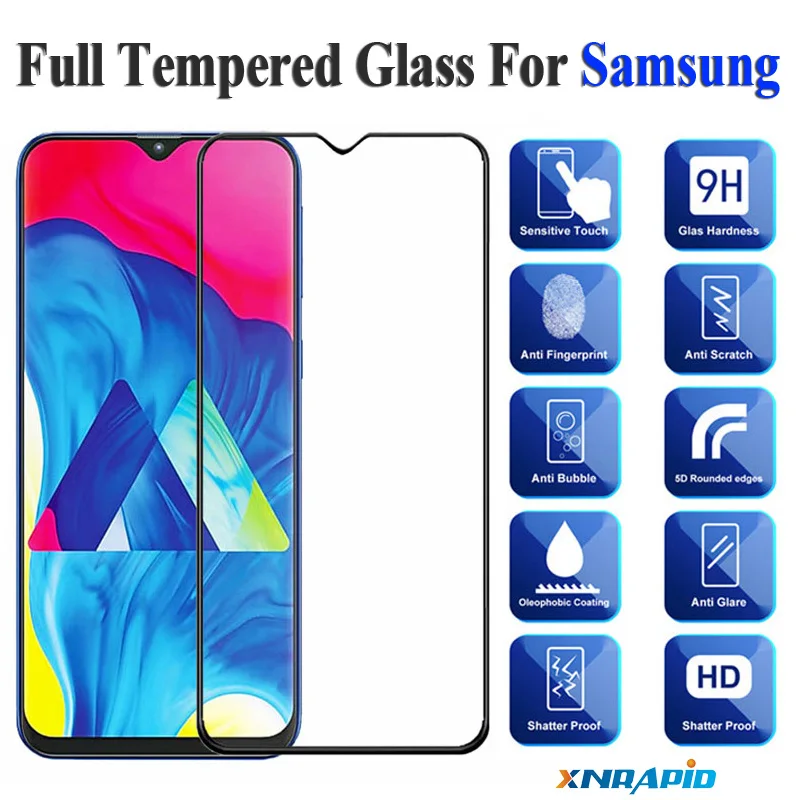 

9H Full Tempered Glass For Samsung A20E A10 A90 A70 A50 A40 A30 A9S A8 2018 Screen Protector Galaxy M30 M20 M10 Glass Film Cover