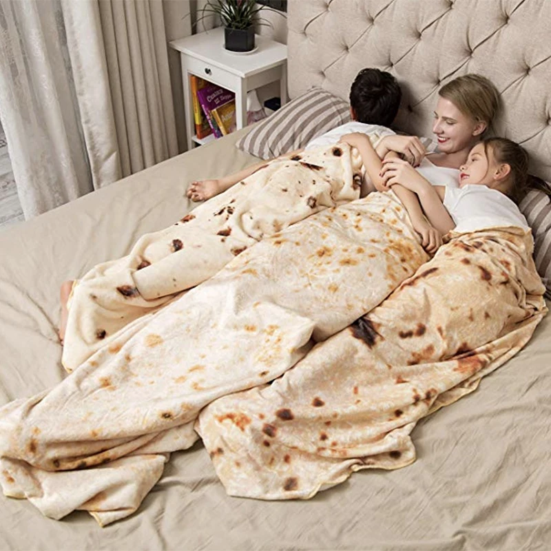 Tortilla Blanket Soft Fleece Throw Blanket Soft Printing Tortilla de