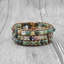 Прямые продажи в Европе и популярный стиль браслет бусины из камня Слои браслет быстро распродающийся с сайта Amazon в Индии