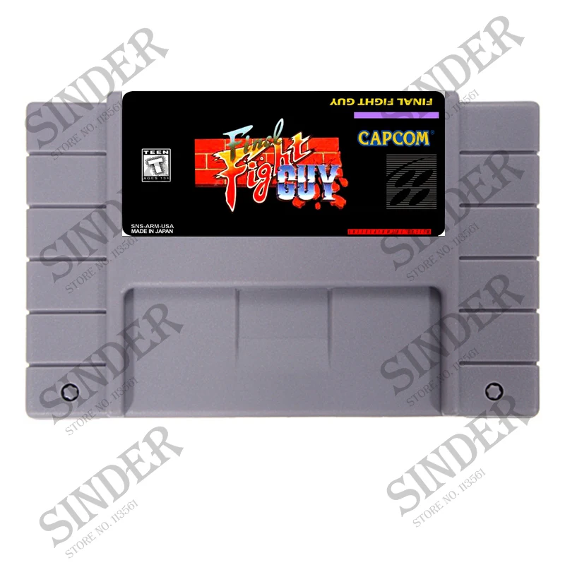 Final Fight Guy английская версия 16 бит большая серая игровая Карта|16 bit|16 bit game cardbit card |