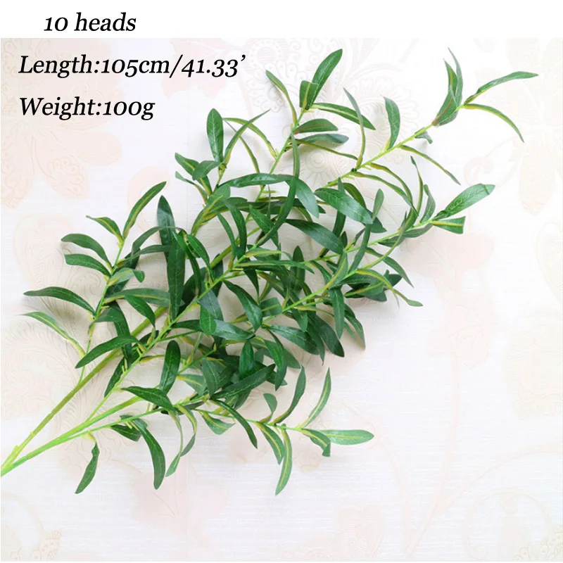 90cm Artificial Plants Olive Tree Branches Leaves With Olive fruits Leaves for Home or Wedding Decoration Accessories
