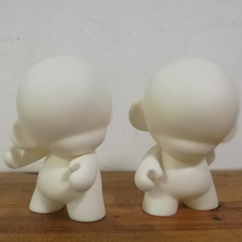 5pcs/set 6.5 inch Kidrobot Blank White DIY Mini Vinyl PVC Kid Doll Toy Figure Unpainted Doll Munny World Doll Toy2R 16cm H