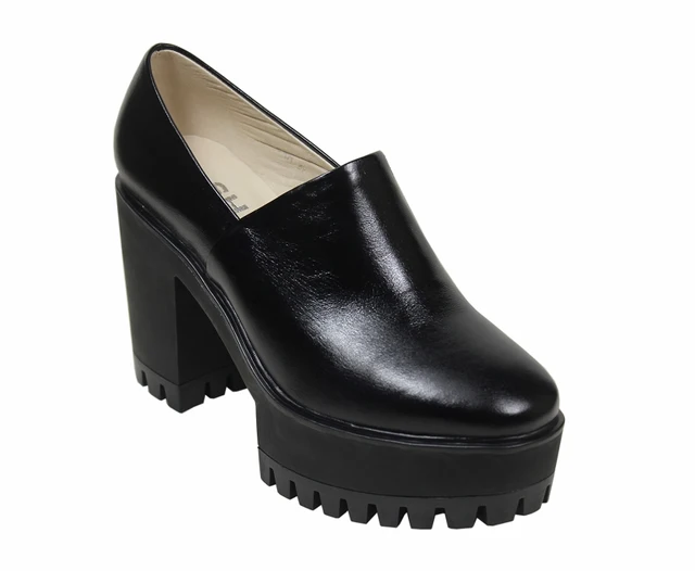 Free&drop shipping Fall 2013 genuine leather style round toe chunky lug