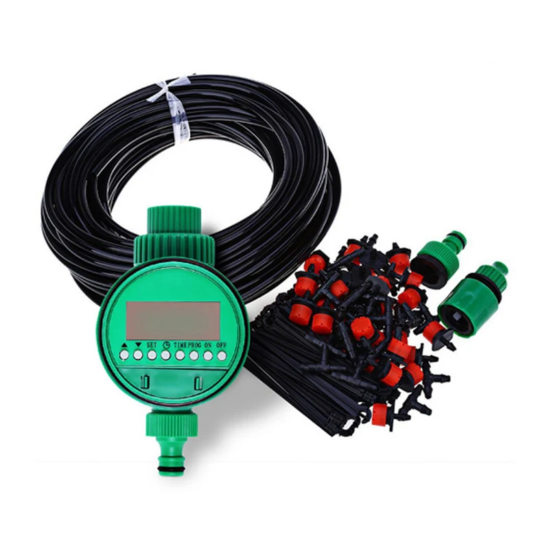 

25m Drip Irrigation Kit Water Timer Smart Automatic Watering Timer Irrigation Controller Drip House Watering System Sprinklers