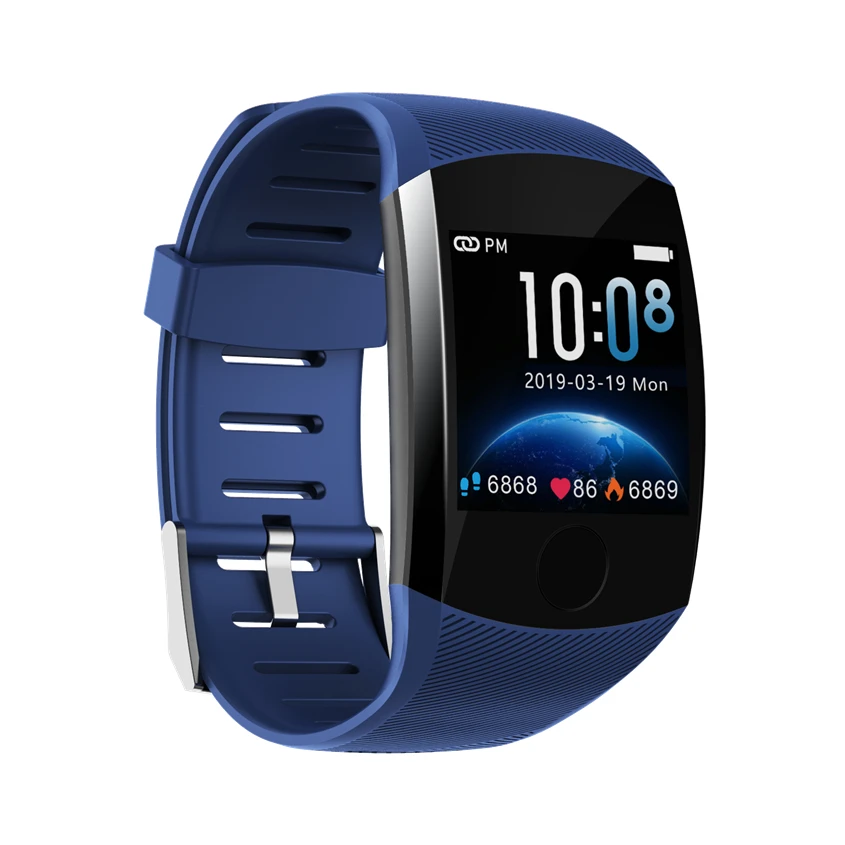  Q11 Smart Watch Waterproof Big Touch Screen OLED Message Heart Rate Time Smart band Fitness Activit - 33001533206