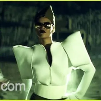 

Europe new rihanna style fashion costume top female singer dj hiphop ds costumes stage outfit