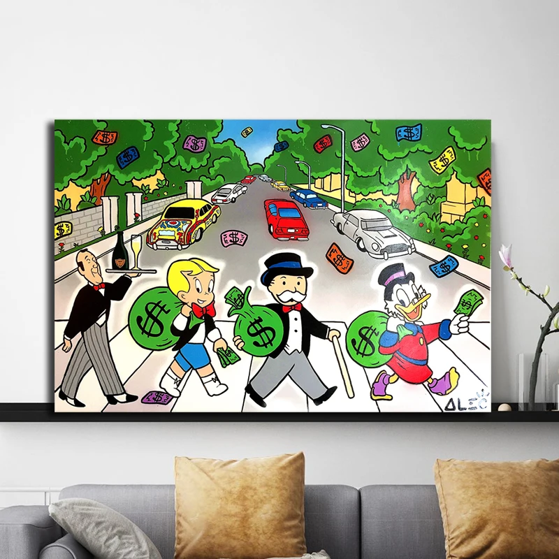 Monopolyingly Abbey Road Beatleinges холст картины стены книги по искусству постер и принт Декоративные гостиная Картина Современный домашний декор