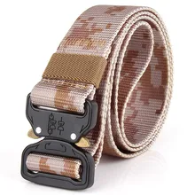 Army Belt Nylon Canvas Breathable Camouflage Military Tactical Men Waistband Alloy Buckle Mens Belts Jeans Accessories military tactical nylon shotgun belt camouflage light gray