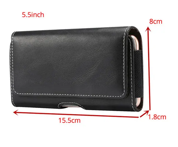 Universal Smartphone Case Belt Clip Mobile Phone Bag Holster Leather Case For Samsung s10 s9 s8 plus s7 s6edge s6 s5 J4 J5 A5 A8