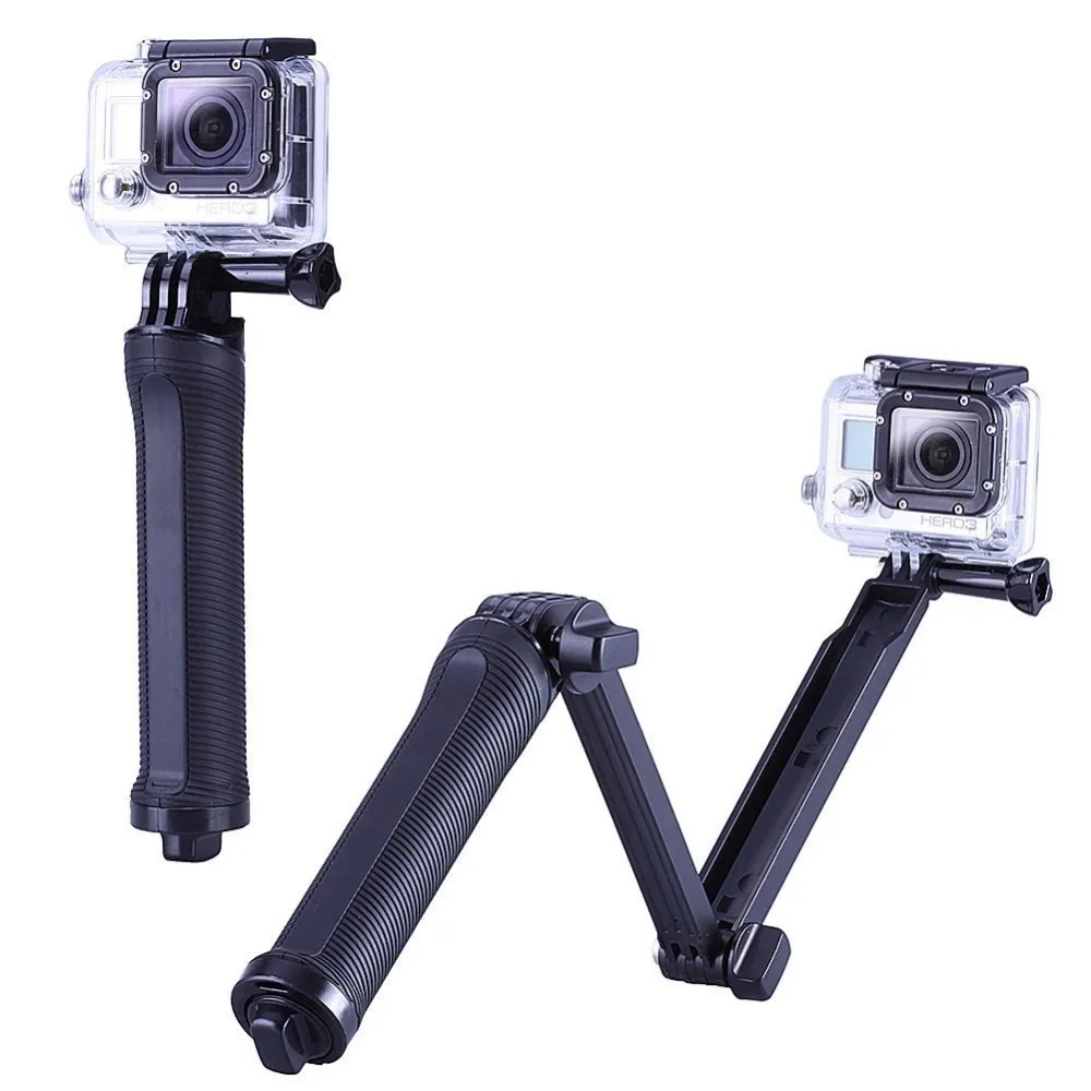 Husiway для gopro hero 5 4 3 2 набор аксессуаров go proThree way селфи палка EVA чехол Eken h9r xiaomi yi 13J|for