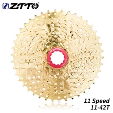 Ztto 11 velocidade 11-42 t dourado mtb moutain bicicleta cassete roda livre roda dentada de ouro peças para xt m8000 slx m7000 k7 nx gx
